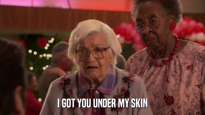 I GOT YOU UNDER MY SKIN  