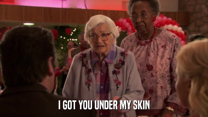 I GOT YOU UNDER MY SKIN  