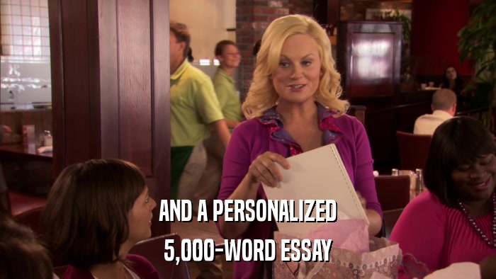 AND A PERSONALIZED 5,000-WORD ESSAY 