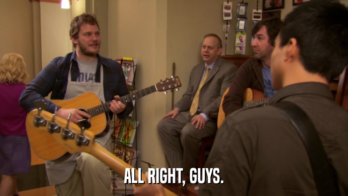 ALL RIGHT, GUYS.  