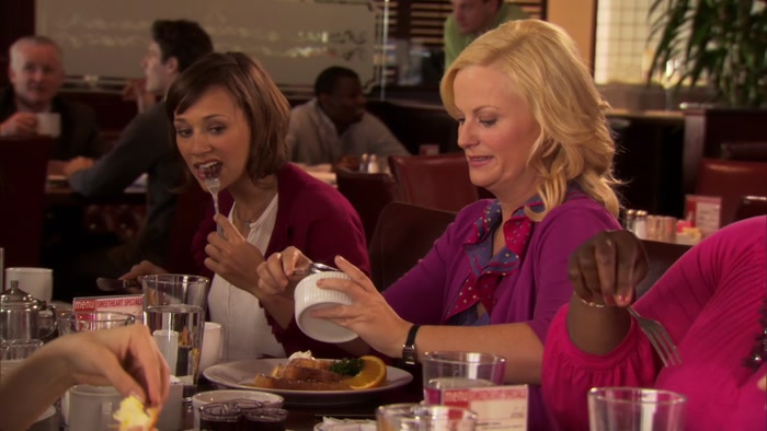 AND WE JUST COME AND KICK IT BREAKFAST STYLE. 