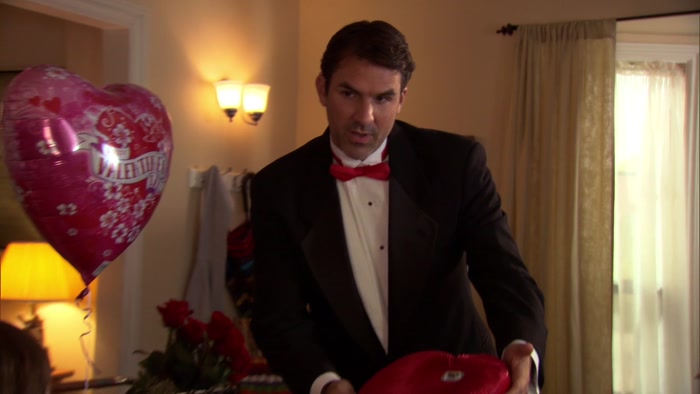 IT'S A HEART-SHAPED BOX OF CHOCOLATES. 