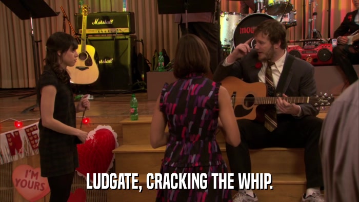 LUDGATE, CRACKING THE WHIP.  