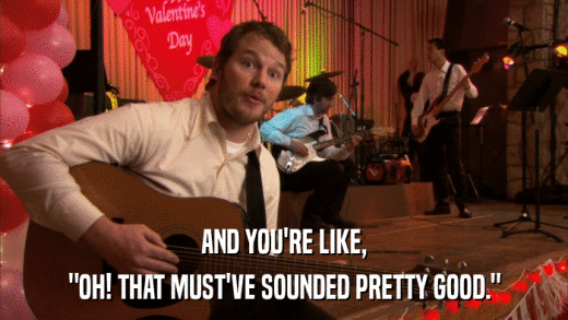 AND YOU'RE LIKE, 