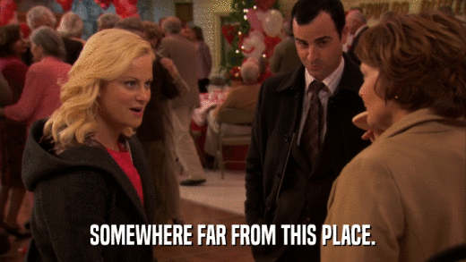 SOMEWHERE FAR FROM THIS PLACE.  