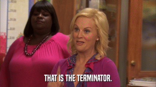 THAT IS THE TERMINATOR.  
