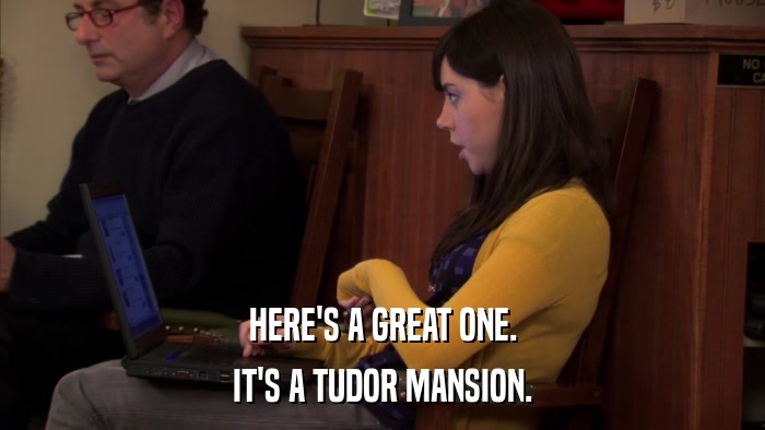 HERE'S A GREAT ONE. IT'S A TUDOR MANSION. 