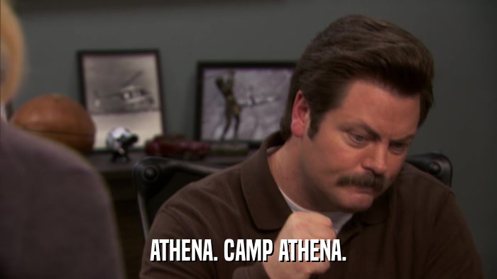 ATHENA. CAMP ATHENA.  