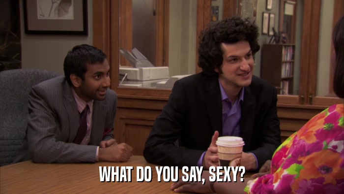 WHAT DO YOU SAY, SEXY?  