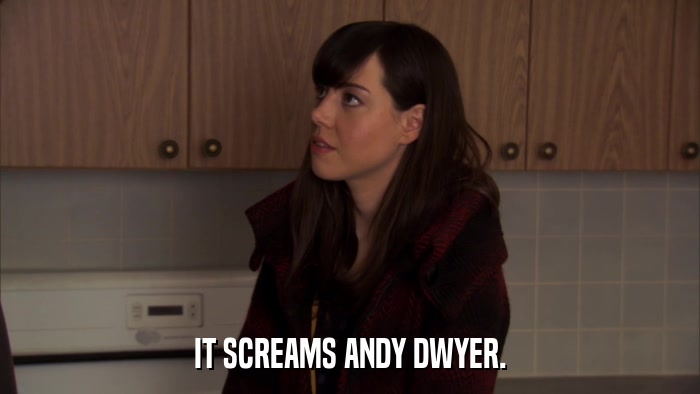 IT SCREAMS ANDY DWYER.  