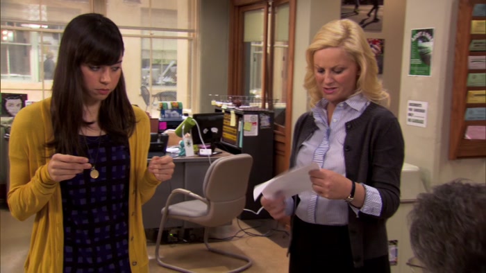 - IT SAYS RONALD SWANSON. - WHAT? NO, NO. NO, IT DOESN'T. 