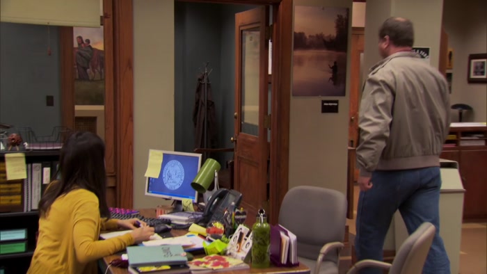 EXCUSE ME? RON, SOMEONE'S COMING IN. 