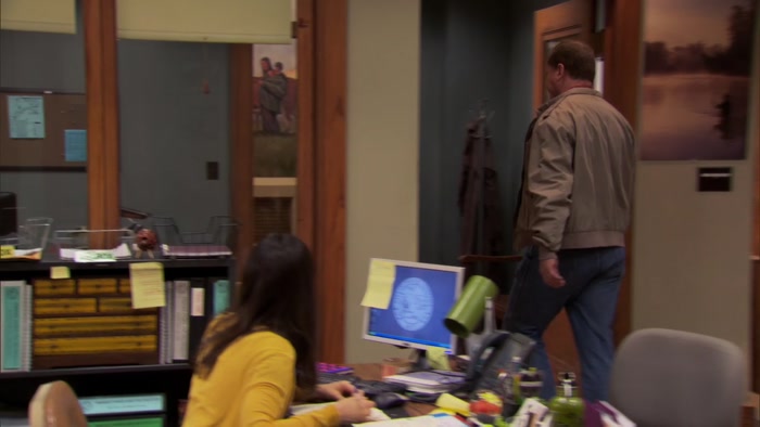 EXCUSE ME? RON, SOMEONE'S COMING IN. 