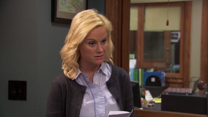 SHE WAS THE FIRST WOMAN IN PAWNEE TO WEAR PANTS ON A SUNDAY. 