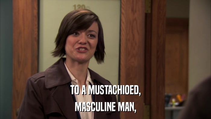 TO A MUSTACHIOED, MASCULINE MAN, 