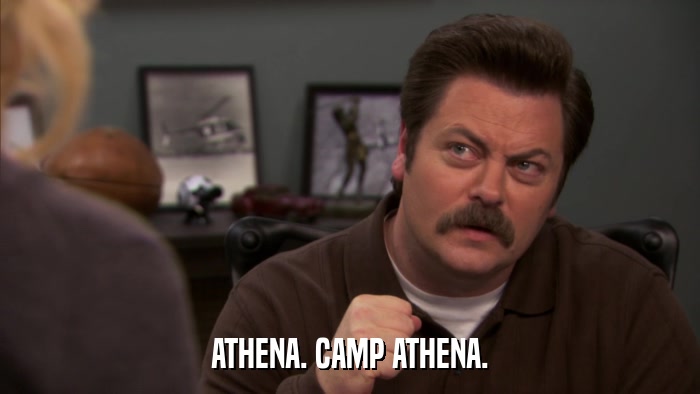 ATHENA. CAMP ATHENA.  