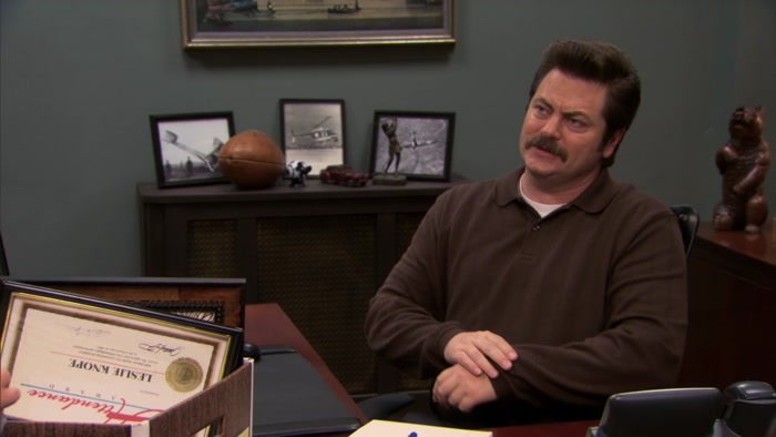 COME ON, LESLIE, YOU KNOW I'M NOT SEXIST. I LOVE POWERFUL WOMEN. 