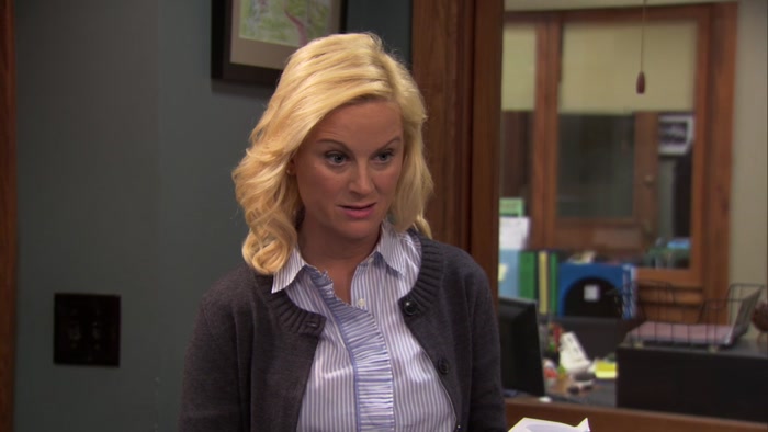 SHE WAS THE FIRST WOMAN IN PAWNEE TO WEAR PANTS ON A SUNDAY. 