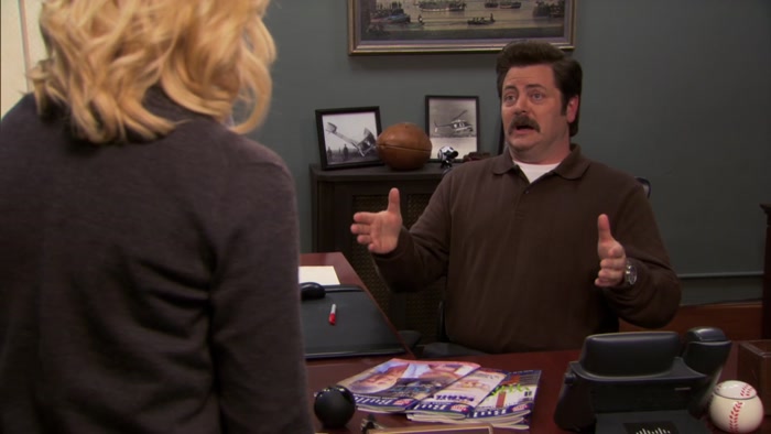 LOOK, LESLIE, YOUR JOB,  