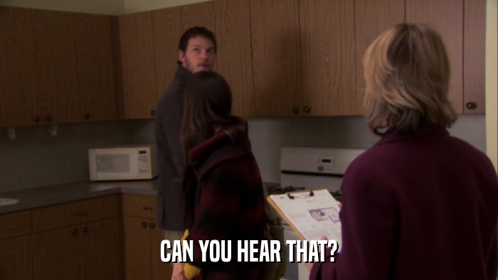 CAN YOU HEAR THAT?  
