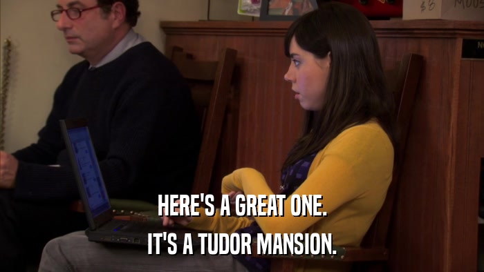 HERE'S A GREAT ONE. IT'S A TUDOR MANSION. 