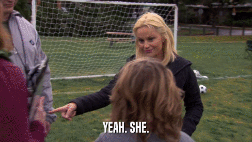YEAH. SHE.  