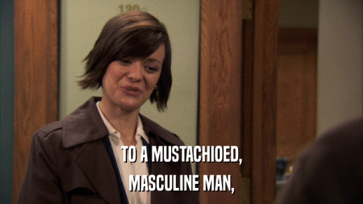 TO A MUSTACHIOED, MASCULINE MAN, 