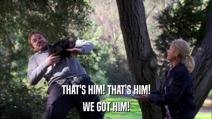 THAT'S HIM! THAT'S HIM! WE GOT HIM! 