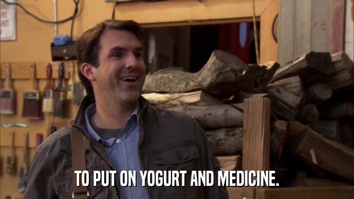 TO PUT ON YOGURT AND MEDICINE.  