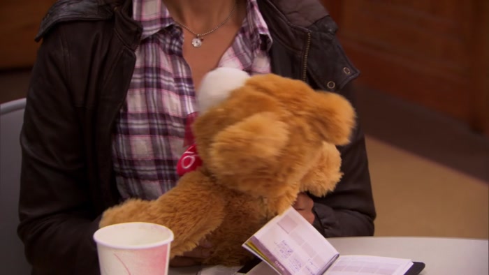 OKAY. THIS IS ONE OF THOSE NANNY-CAM TEDDY BEARS, ISN'T IT? 