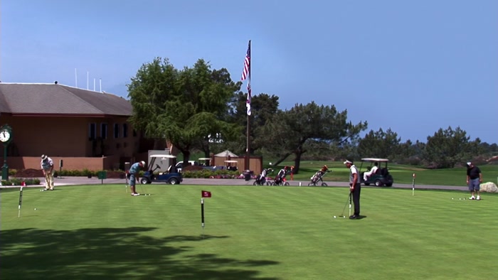 FAIRWAY FRANK'S BEEN HAUNTING THE SIXTH HOLE FOR A WHILE NOW. 