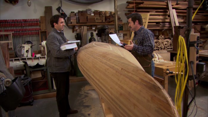 WELL, I DON'T NEED A CANOE, RON. 