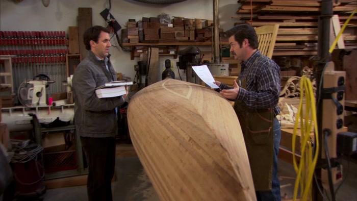 WELL, I DON'T NEED A CANOE, RON. 