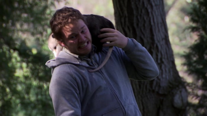 OKAY, OKAY, OKAY, OKAY! HE'S ON MY NECK! 