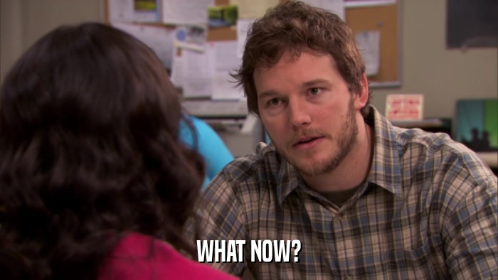 WHAT NOW?  