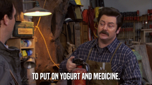 TO PUT ON YOGURT AND MEDICINE.  