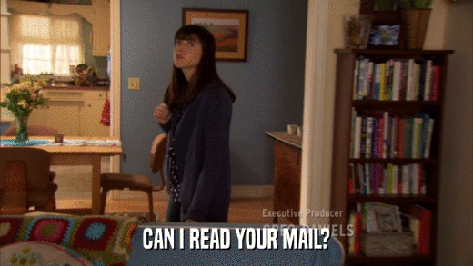 CAN I READ YOUR MAIL?  