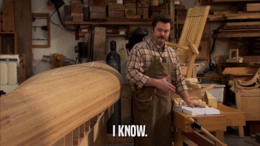 I KNOW.  
