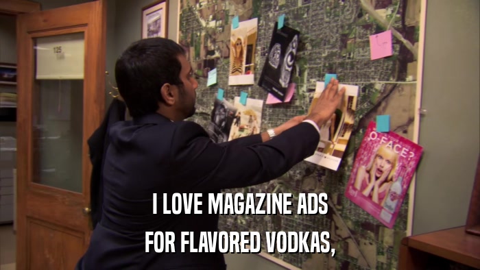 I LOVE MAGAZINE ADS FOR FLAVORED VODKAS, 