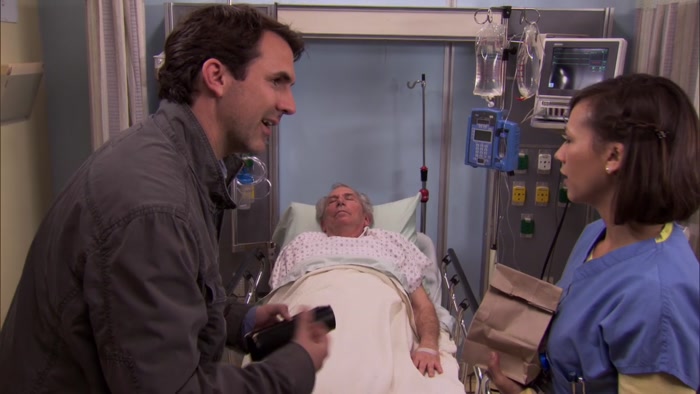 OH, DON'T WORRY ABOUT IT. HE'S DEAD. 