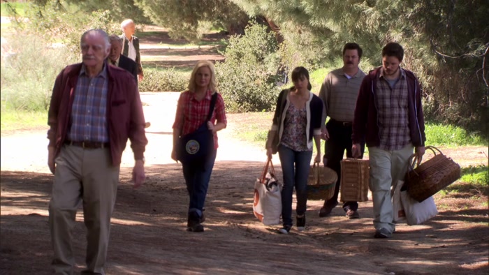 CAN YOU GUYS RUN UP AHEAD AND SET UP THE PICNIC? 