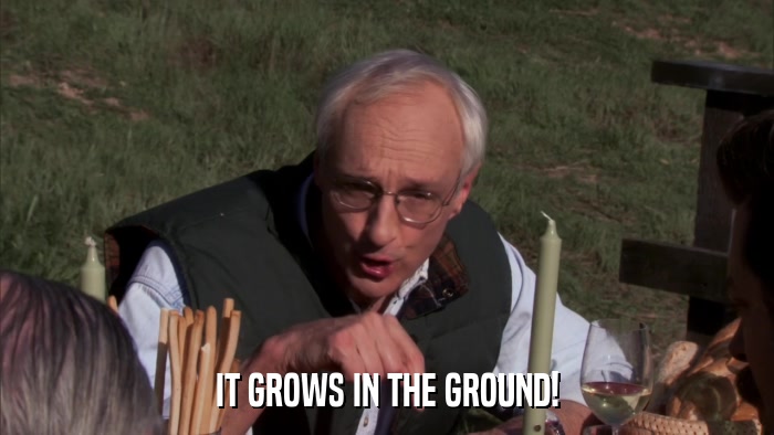 IT GROWS IN THE GROUND!  