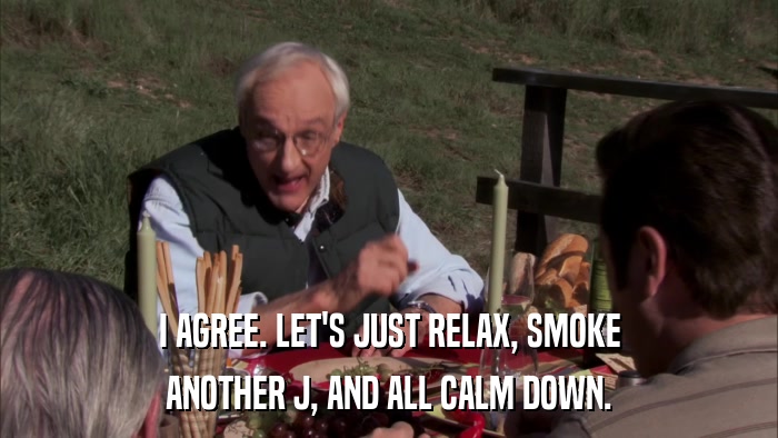 I AGREE. LET'S JUST RELAX, SMOKE ANOTHER J, AND ALL CALM DOWN. 