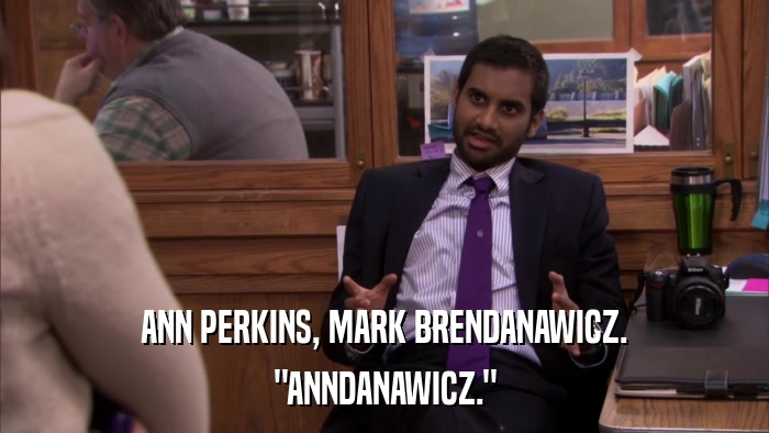 ANN PERKINS, MARK BRENDANAWICZ. 