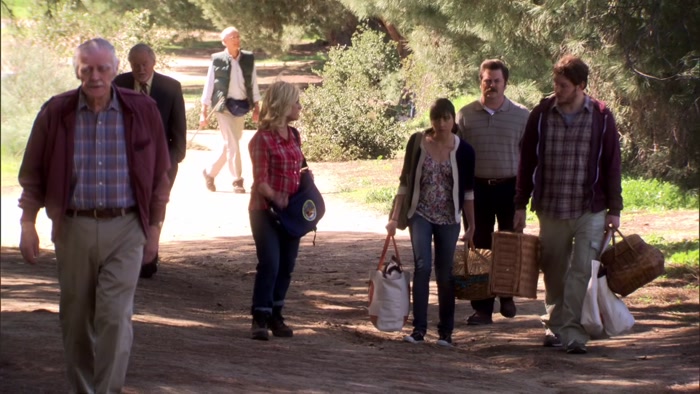 CAN YOU GUYS RUN UP AHEAD AND SET UP THE PICNIC? 