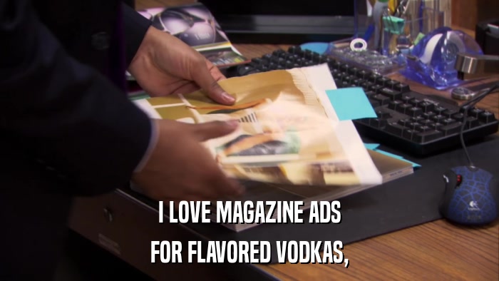 I LOVE MAGAZINE ADS FOR FLAVORED VODKAS, 