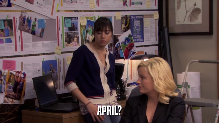 APRIL?  