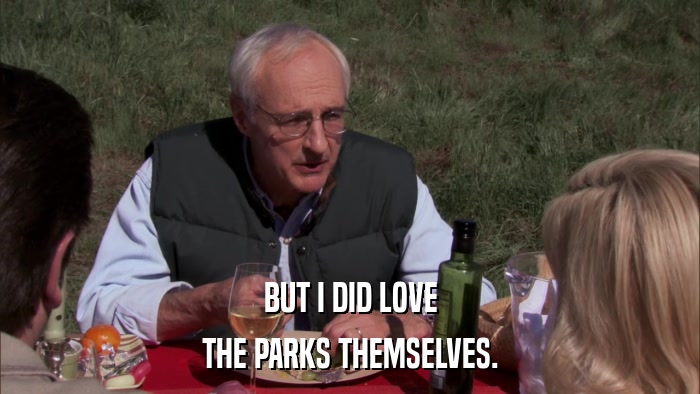 BUT I DID LOVE THE PARKS THEMSELVES. 