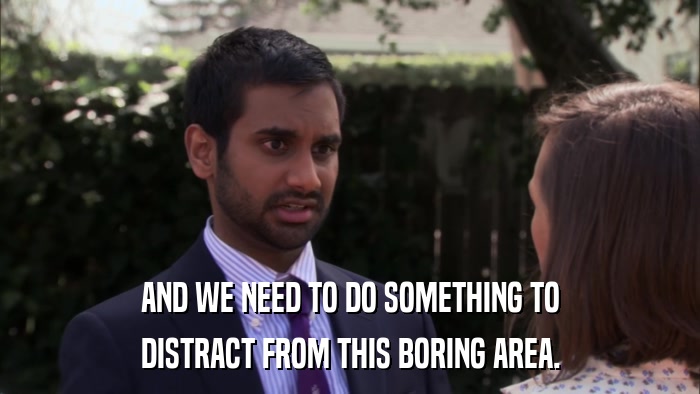 AND WE NEED TO DO SOMETHING TO DISTRACT FROM THIS BORING AREA. 