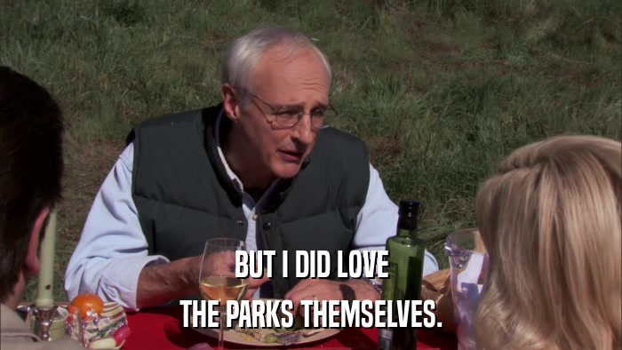 BUT I DID LOVE THE PARKS THEMSELVES. 